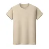 Yeni Yuvarlak Boyun Katı Renk T-Shirt Yaz Pamuk Dip Gömlek Kısa Kollu Erkek Ve Bayan Yarım Kollu 0x58
