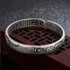 Vintage Cuff Bracelet Opening Design Bangles For Office Lady Simple Gift Classic Lotus Accessories Silver Plated -WH