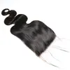 5x5 Body Wave HD Lace Sluiting Virgin Braziliaans Menselijk Haar GRATIS MIDDELE DRIE DEEL SLUITING NATUURLIJKE KLEUR