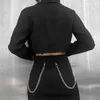 女性のジャケット2021春の黒人女性のファッションショートコートエレガントな二重抽選のドレス女性の女性の仕事着のコート