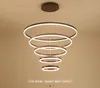 Nordic Chandelier Led Ring Lamp with Remote Control Living Dining Room Bedroom Kitchen Staircase Home Decoration Indoor Lighting