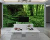 3d обои Главной 3D Фото обои Home Decor Красивого лес Романтический пейзаж Декоративный шелк 3d обои Mural
