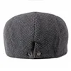 New Fashion Men's Newsboy Caps Maglieria Plus Velvet Beret Cappelli per uomo Cappello da padre autunno inverno inverno.