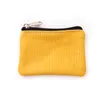 Solid Färg Kanfastryck Förvaringsväska Outdoor Portable Zipper Plånbok DIY Barnmyntväska Kosmetiska Väskor