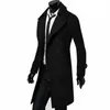 2020 England Style Men Wool Trench Coats Jacket Classic Slim Lapel Peacoat Mens Winter Double Breasted Long Coats Outerwear4021014