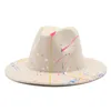 2022 Fedora Hats 여성 남성 간단한 펠트 모자 여자 Fedoras 남자 재즈 탑 모자 여성 남성 작은 브림 모자 패션 봄 가을 겨울 모자 도매