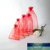 Organza väska för smycken Förpackning Drawstring Organza påse för peruk Lash 50pcs / Lot kan skräddarsy logotyp