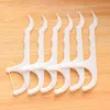 Plastic Dental Toothpick Cotton Floss Toothpick Stick For Oral Health Table Kitchen Bar Accessories Tools /set