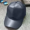 Ball Caps Unisex Men Women PU Leather Baseball Cap Snapback Outdoor Sport Adjustable Fashionable Hat Red khaki black pink navy Blu330P