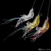 90mm 7g Soft Simulation Prawn Shrimp Fishing Floating Shaped Lure Bait Bionic Artificial Lures with Hook 10pcs 4 Colors247n2046