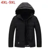 4xl-9XL Big Mens tamanho jaqueta de inverno casaco quente acolchoado engrossar parkas marca roupa blouson homme camperas hombre abrigo w14 201028