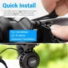 Bike Bell Зарядки Динамик USB Перезаряжаемая Водонепроницаемая руль 4 Режимы Велоспорт Электрические Велосипеды Для Скутера, BMX, MTB 220122