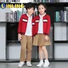 Linling Kids Uniform Kids Kids School Uniform British Kids School Wear Class Class Class V235 LJ201128
