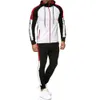 Höst Winter Mens Tracksuit Set 2 st set Män Gradient Sweatsuits Sport kostym Gym Kläder Running Set Men Kläder Man Sats 201012