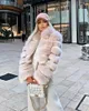 Women's Fur & Faux Coat Jacket Female Top Short Clothing Imitation Hair Long-Sleeve Stitching Ladies Fashion Warm Trend1