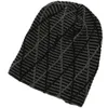 Moda Knit Grid Winter Feanie Hats Ear mangueira de malha de malha de caveira gorro para mulheres moda e presente de areia