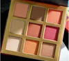 Shimmer Eyeshadow Palette High Pigmented Matte Eye Makeup Illuminator Highlighter Blush Make Up 9 Colors Cosmetics