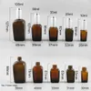 500 x Glass Dropper Aromatherapy Bottle Containers Square Amber Essential Oils With Eye 10/25/35/50/100ml