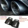 4pcs / set Punta di silenziatore di scarico in fibra di carbonio per BMW M2 F87 M3 F80 M4 F82 F83 M6 F06 F12 F13