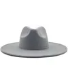 Chapeau Fedora classique à large bord, chapeaux en laine noire et blanche pour hommes et femmes, chapeau d'hiver écrasable pour mariage, Jazz Hats6189033