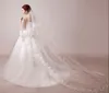 2021 op voorraad Beschikbaar Custom Made Bridal Veils Tulle Applique Edge Foreign Trade Veil for Wedding Party282o