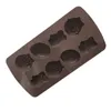 Easter Chocolate Mold Rabbit Egg Shapes Fondant Molds Jelly and Candy 3D DIY Easter Baking Tools HHA3239