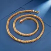 Prezenty na nowy rok 5 MM/6 MM/8 MM SZEROKI Moda Prosty styl męska Tytanowa stal Figaro Keel Chain Pudełko na naszyjniki/Pszenica/skręcony łańcuch linowy