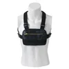 Tactisch vest Chest Rig Tas Packs verstelbare radiokarnas holster walkie talkie pouch sport outdoor reflecterende strip oxford clot240n