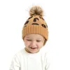 5 colori INS Baby Bambini Ragazzi Ragazze Berretti Leopardo invernale Cappelli con pon pon all'uncinetto Cappellini unisex di qualità per 1-6 anni