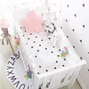 Princess Pink 100% Cotton Baby Bedding Set Newborn Baby Crib Bedding Set for Girls Boys Washable Cot Bed Linen 4 Bumpers+1 Sheet 201210