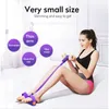 4 Resistance Bands Fitness Elastic Pull Ropes Exerciser Rower Belly Home Gym Sport For Workout Equipment 220216