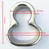 Anillo de raíz masculina de acero inoxidable colgante de escroto con soporte de peso pene Bondage Cockrings juguetes sexuales para hombres BB2-325