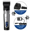 Hund Grooming Clippers Cordless Shaver Professional Clipper laddningsbara8872504