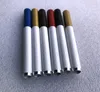Pipa per tabacco da pipa a forma di sigaretta colorata da 78 mm Pipa per tabacco da fiuto Pipa per tabacco da fiuto Pipa in alluminio