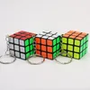 Magic Cubes Keychain 3x3x3 3cm Magic Cubes Pendant Twist Pussel Leksaker för Barn Present Magic Cube
