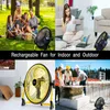 USA Stock Geek Aire Rechargeable Portable Cordless Fan, Battery Operated, Air Circulator with Metal Blade a37 a45