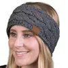 Nowe kolory mieszane dzianiny szydełkowe pałąk damskie sporty zimowe Headwrap Hairband turban uszy cieplejka Beanie Cap Opaski