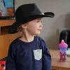 Luckylianji Boys Boys Girl Wide Brim Country Westernレザーバンド帽子Fedora Trilby Wool felt Jazz Chapeu Cowboy Cap for Children