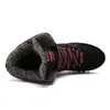 Zunyu nova chegada moda camurça couro feminino botas de neve inverno