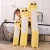 90cm / 140cm Jouets de grande taille Oreillers Mignon Chat jaune Pllow Coussin doux Animaux en peluche Chat Jouets en peluche Cadeau de Noël pour enfants LJ201126