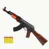 AK47 M416 Rifle Sniper Dziecko Pistolety Model Model Miękkie Bullet Bezpieczne Blaster Pistolet Chłopcy Dzieci Prezenty Urodzinowe Gry Outdoor Gry