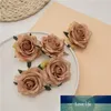 5 stks 9 kleuren 7 cm herfst rose hoofd kunstbloemen home decor realistische zijden bloem voor bruiloft benodigdheden yyf56