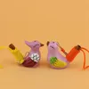Kleur keramische vogel vorm fluitje nieuwigheid items Water ocarina nummer chirps badtime speelgoed cadeau vaartuigen