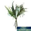 Eucalyptus gypsophila misturado pacote de flores artificiais plástico grama para casamento casa sala de estar decoração folhas buquê folha falsa