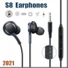 828D S8 Earbuds Headphones Headset Hörlur Mikrofon för Samsung Galaxy S8 Plus S7 S6 Edge Note 5 4 Gratis DHL