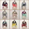 179 colori inverno triangolo sciarpa tartan sciarpa sciarpa donna plaid coperta sciarpa nuovo designer acrilico scialli di base scialli da donna sciarpe da donna