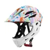 Ftiier Kid Bicycle Helmet Detachable Children Full Face Bike Helmet For Mountain Mtb Road Bike With Led Rear Light1