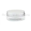 50 Stück 50 ml transparente PET-Cremegläser, Flaschenbehälter mit Aluminiumdeckel, 50 ml klare, leere Plastikdose für die Hautpflege