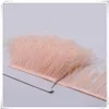 10 Yards / partij Veer Boa Stripe voor Party Pink White Lange Struisvogel Veer Plumes Fringe Trim 10-15cm Kleding Jurk Skrits Accessoires