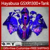 طقم الجسم لسوزوكي Hayabusa GSXR 1300CC Light Blue 1300 CC 2002 2003 2004 2005 2006 2007 74NO.124 GSX-R1300 GSX R1300 GSXR-1300 96-07 GSXR1300 96 97 98 99 00 01 FATERS